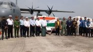 World News | India Hands over First Tranche of Relief Material to Myanmar