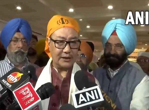 India News | Minority Affairs Minister Kiren Rijiju Launches Project for Sikh Community Under PM VIKAS Scheme