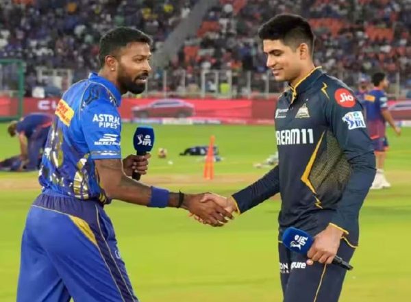 Sports News | IPL 2025: MI Skipper Hardik Wins Toss, Opts to Bowl First Against GT