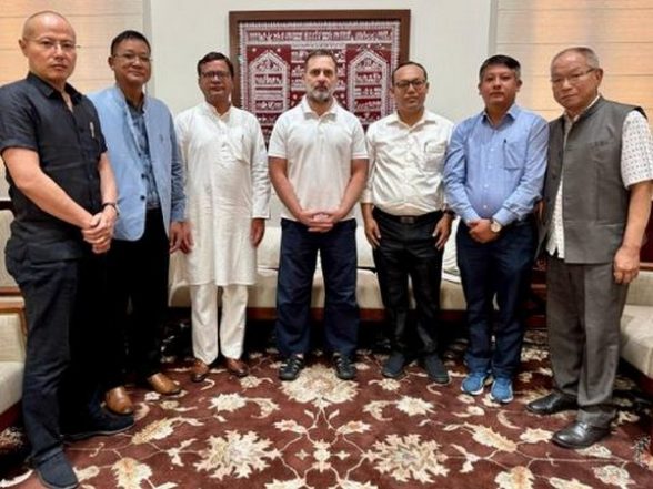 Congress Leader Rahul Gandhi Criticises PM Modi for Not Visiting Manipur