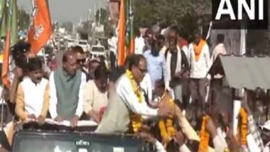 India News | MP: Union Minister Shivraj Chouhan Holds Roadshow in Sehore, Highlights Rural Development Efforts