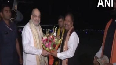 India News | Amit Shah Arrives in Patna for His Two-day Bihar Visit