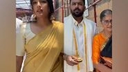 Entertainment News | Actor Eesha Rebba and Director Tharun Bhascker Visit Tirumala Temple to Offer Prayers