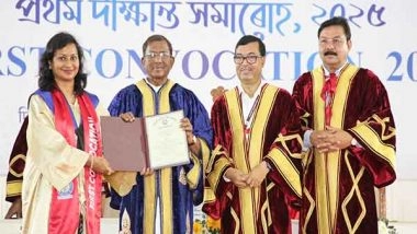 India News | 21st Century, Era of Digital Revolution: Assam Governor Presents Degrees During First Convocation of Bhattadev University