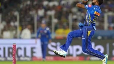 Sports News | Hardik Pandya Fined Rs 12 Lakh for Slow Over-rate as MI Suffer Second Consecutive Defeat in IPL 2025