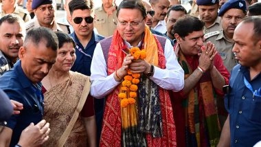 India News | Uttarakhand CM Pushkar Singh Dhami Inaugurates Maa Ganga Aarti in Roorkee Temple