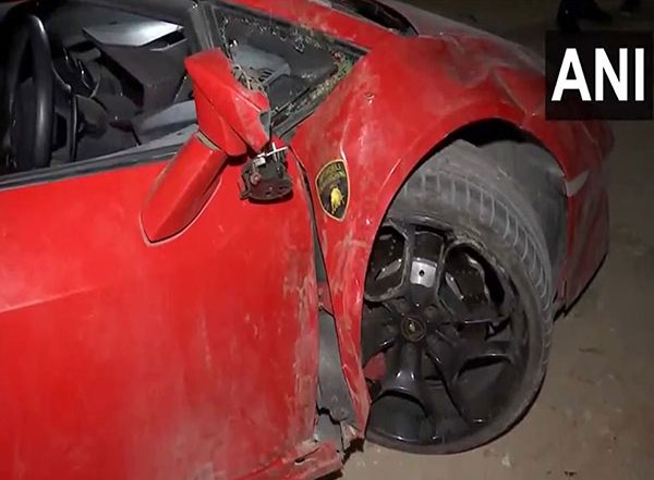 India News | Noida: 2 Injured After Lamborghini Hits Them; Driver Arrested