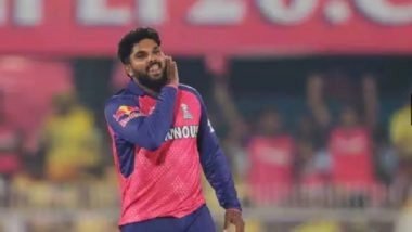 Sports News | IPL 2025: Gaikwad's Fighting Half-century Goes in Vain as Hasaranga's Four-fer Helps RR Down CSK by Six Runs