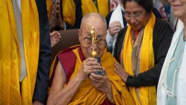 World News | Dalai Lama Presented with Gold Mercury Award for Peace