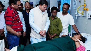 India News | Uttarakhand CM Dhami Visits Hospital, Meet Patients Suffering from Food Poisoning