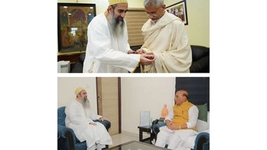 World News | Rajnath Singh, S Jaishankar Extend Eid Greetings to Dawoodi Bohra Community, Praise Service Efforts