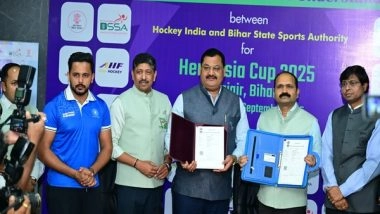 Sports News | Rajgir to Host Asia Cup 2025 as Hockey India Signs MoU with Bihar State Sports Authority