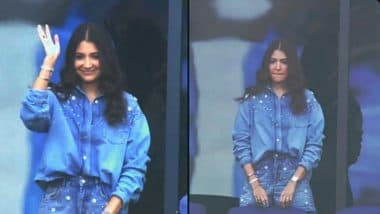 Bollywood Actor Anushka Sharma Cheers for Team India at Champions Trophy Final Against NZ