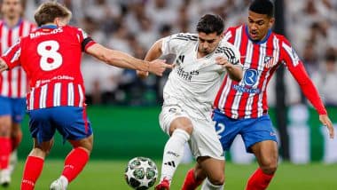 Atletico Madrid vs Real Madrid, UEFA Champions League 2024–25 Live Streaming Online & Match Time in India: How To Watch UCL Round of 16 Madrid Derby Match Live Telecast on TV & Football Score Updates in IST?