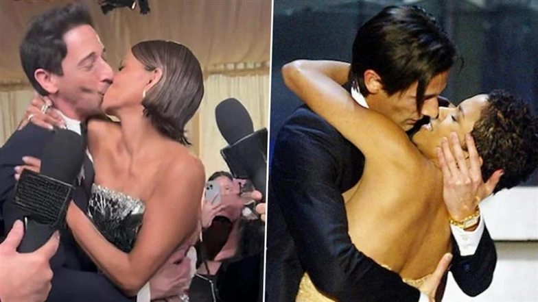Oscars 2025: Internet Reacts to Adrien Brody & Halle Berry's Kiss on Red Carpet