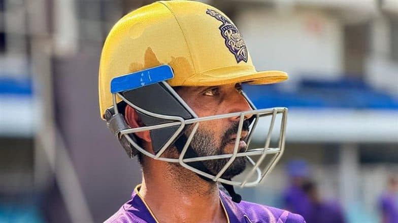 Newly Appointed Captain Ajinkya Rahane, Quinton de Kock, Anrich Nortje Join Defending Champions KKR Camp Ahead of IPL 2025 Season (Watch Video)