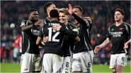 PSV Eindhoven 1–7 Arsenal, UEFA Champions League 2024–25 Round of 16: Martin Odegaard Brace Leads Ruthless Display As Gunners Register Emphatic First Leg Win