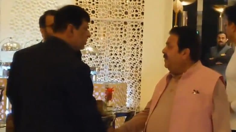 BCCI Vice-President Rajeev Shukla Arrives in Pakistan Ahead of SA vs NZ ICC Champions Trophy 2025 Semi-Final in Lahore (Watch Video)