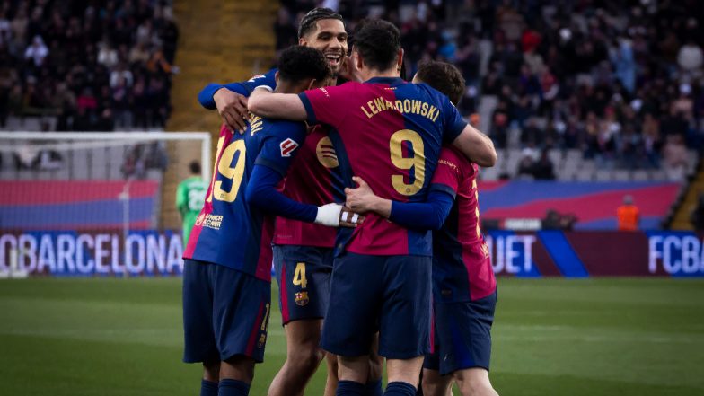 Barcelona vs Benfica, UEFA Champions League 2024&ndash;25 Live Streaming Online &amp; Match Time in India: How To Watch UCL Round of 16 Match Live Telecast on TV &amp; Football Score Updates in IST?