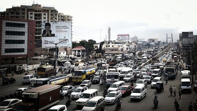 Bengaluru Traffic Alert: Night Traffic Restrictions on Hebbal Flyover From May 17–21 for Ramp Construction Work, Check Alternate Routes