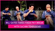 &lsquo;Serving Soon&rsquo;: Bill Gates & Sachin Tendulkar Seen Enjoying Vada Pav Together, Video Evokes People&rsquo;s Curiosity
