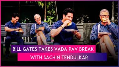 ‘Serving Soon’: Bill Gates & Sachin Tendulkar Seen Enjoying Vada Pav Together, Video Evokes People’s Curiosity