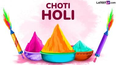 Happy Choti Holi 2025 Greetings and Holika Dahan HD Images: Celebrate the Festival of Colours With These Holi Wishes, Messages, Quotes, GIFs and Wallpapers