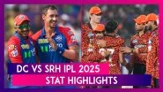 DC vs SRH IPL 2025 Stat Highlights: Mitchell Starc, Faf du Plessis Shine as Delhi Capitals Beat Sunrisers Hyderabad