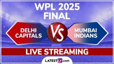 Delhi Capitals vs Mumbai Indians WPL 2025 Final Free Live Streaming Online: Watch TV Telecast of DC-W vs MI-W Women’s Premier League T20 Cricket Match on Star Sports and JioHotstar Online