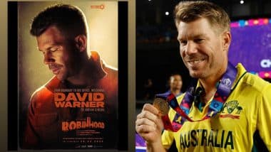 'Indian Cinema, Here I Come' David Warner Shares Poster of His Tollywood Debut 'Robinhood', Australian Cricketer 'Excited' for Movie's Release on This Date (See Post)