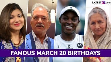 Famous Birthdays on March 20: Alka Yagnik, Madan Lal, Sloane Stephens and Savitri Jindal – Know About Celebrities and Influential Figures Born on March 20