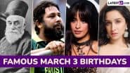 Famous Birthdays on March 3: Jamshedji Tata, Inzamam-ul-Haq, Camila Cabello and Shraddha Kapoor – Know About Influential Figures Born on March 3