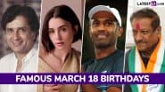 Famous Birthdays on March 18: Shashi Kapoor, Lily Collins, Rajeev Ram and Prithviraj Chavan – Know About Celebrities and Influential Figures Born on March 18