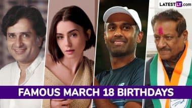 Famous Birthdays on March 18: Shashi Kapoor, Lily Collins, Rajeev Ram and Prithviraj Chavan – Know About Celebrities and Influential Figures Born on March 18