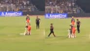 Fan Breaches Security, Touches Virat Kohli's Feet After Invading Pitch at Eden Gardens During KKR vs RCB IPL 2025 Match (See Pics and Videos)