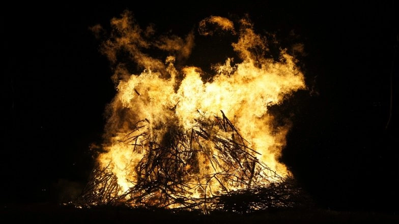 Grandfather Died by Suicide by Jumping Grandson's Funeral Pyre in Sidhi