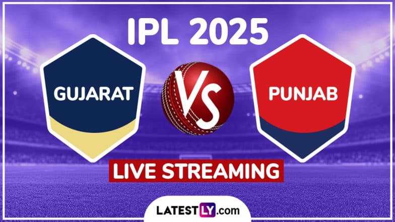 Gujarat Titans vs Punjab Kings IPL 2025 Free Live Streaming Online: How To Watch GT vs PBKS Indian Premier League T20 Cricket Match Live Telecast on TV?