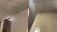 Viral Video Claims Rain Water Leaking From the Roof of Gaddafi Stadium In Lahore During ICC Champions Trophy 2025 Match