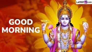 Good Morning Greetings and Messages With Lord Vishnu Photos 