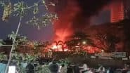 Goregaon Fire: Massive Blaze Erupts Behind Wagheshwari Temple in Mumbai, Video Surfaces