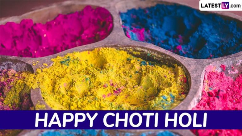 Choti Holi 2025 Wishes: Share Happy Holi Greetings, Holika Dahan HD Images, Wallpapers, GIFs, Quotes and Messages To Celebrate the Festival of Colours