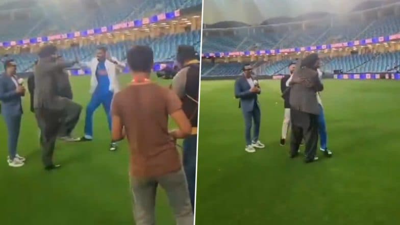 Hardik Pandya Dances 'Bhangra' With Navjot Singh Sidhu After India's ICC Champions Trophy 2025 Title Win (Watch Videos)