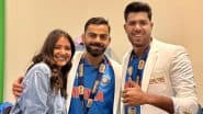 Harshit Rana Poses With Virat Kohli and Anushka Sharma After India's ICC Champions Trophy 2025 Title Win (See Post)