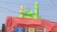 Holi 2025: Over 60 Mosques Covered With Tarpaulin Ahead of ‘Joota Maar’ Holi in Uttar Pradesh’s Shahjahanpur To Ensure Safety of Religious Places (Watch Video)