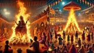 Holika Dahan 2025 Date in India: What Is the Story of Prahlad and Holika? Know All About the Hindu Festival Celebrating the Triumph of Good Over Evil