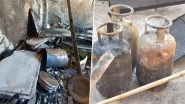 Delhi Cylinder Blast: 1 Killed, 2 Firefighters Injured in Domestic Gas Cylinder Explosion in Motia Khan (See Pics and Video)