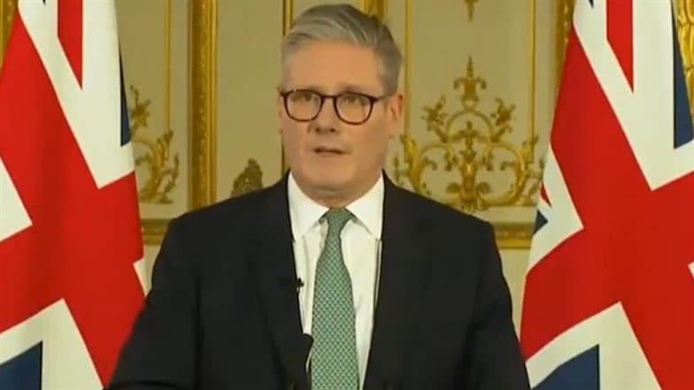 UK PM Keir Starmer Announces New USD 2 Billion Deal To Fund Air-Defence Missiles for Ukraine (Watch Video)