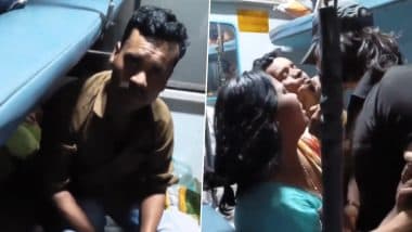 ‘Acha Laga, Kar Diya’: Man Dragged From His Seat, Thrashed in Train for Forcibly Kissing Youth As Wife Asks for Forgiveness; Viral Video Surfaces