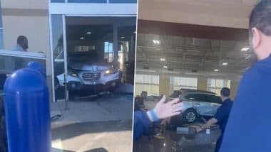 California: Multiple People Injured After Driver Rams Car Into CarMax Dealership in Inglewood, Video Surfaces