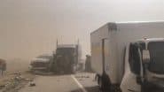 Windstorm in Canyon: Severe Winds Cause Massive Multi-Vehicle Pile-Up on Texas Highway; Several Injured (Watch Video)